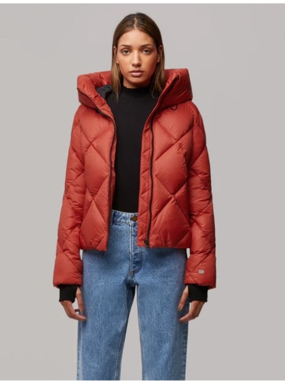 Soia & Kyo Rust Puffer Jacket Sold Out Neiman Marcus & Saks M